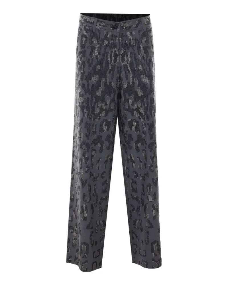 Pinko Jeep Hose mit Strass - Grau Grau