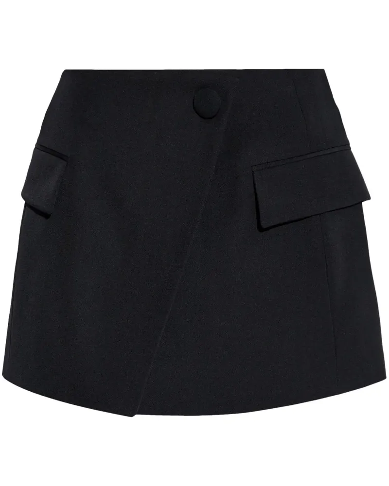 Balmain Minirock mit Pattentaschen - Schwarz Schwarz