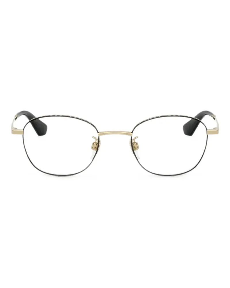 Burberry Brille mit rundem Gestell - Schwarz Schwarz