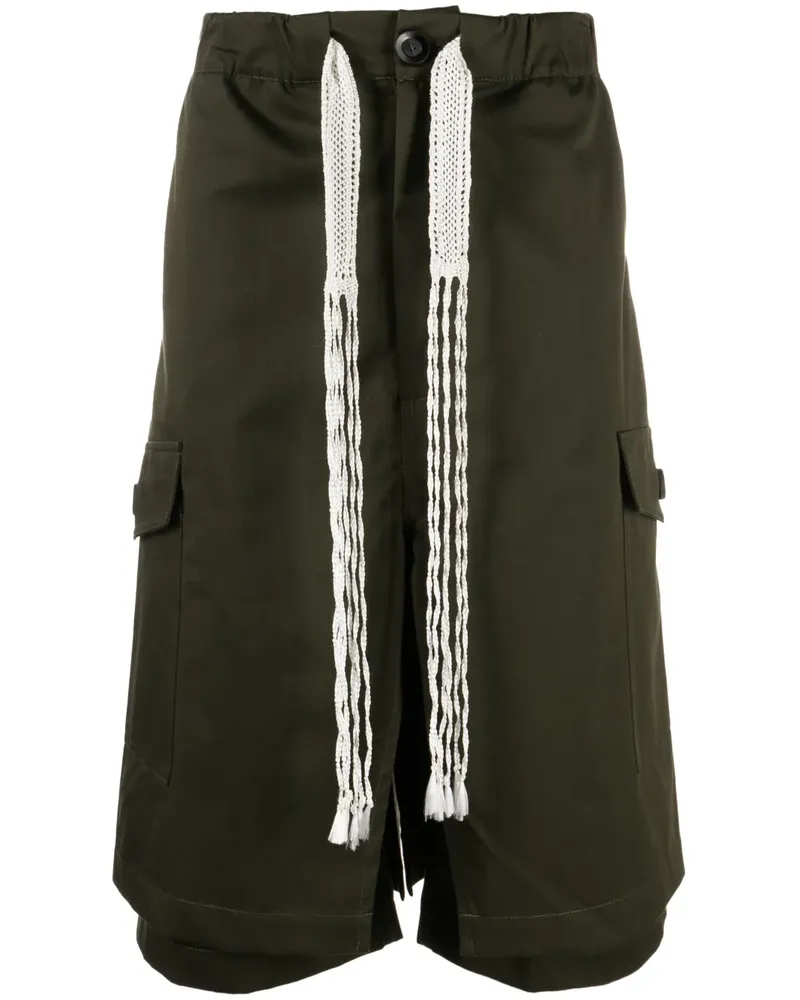 Wales Bonner Xalam Cargo-Shorts - Grün Grün