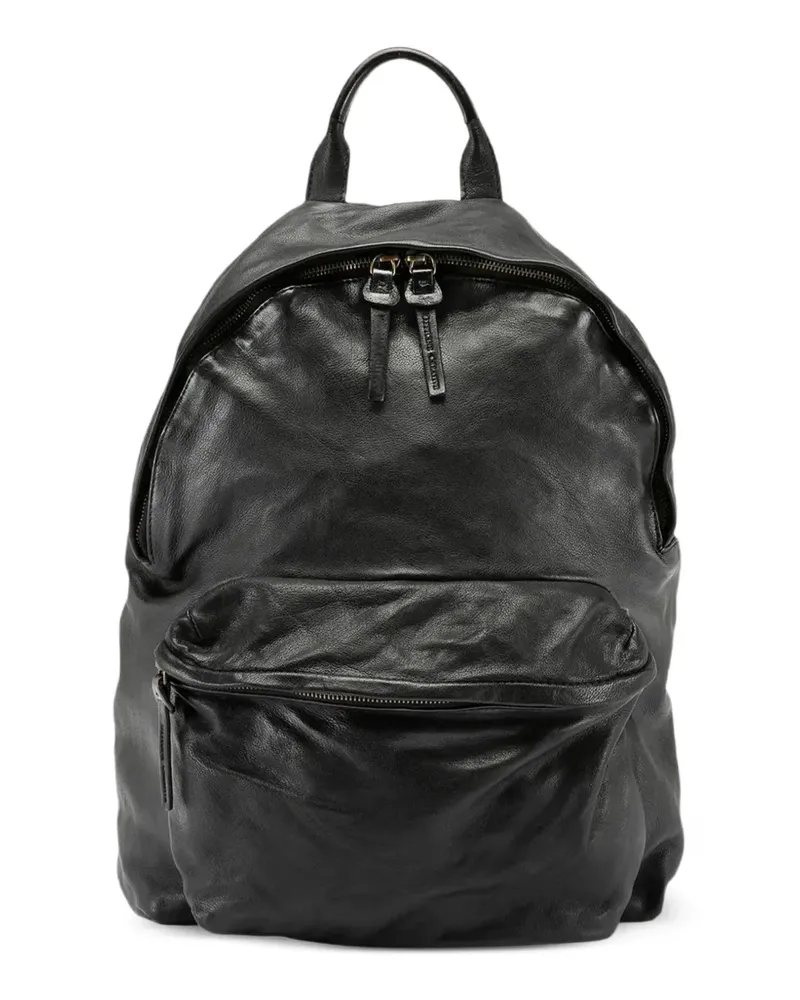 Officine Creative Italia front-zip backpack - Schwarz Schwarz