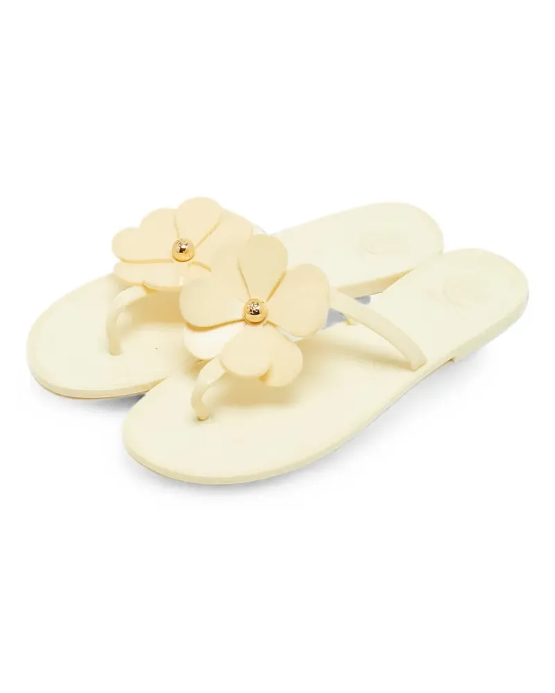 Tory Burch flower-motif flip-flops - Gelb Gelb
