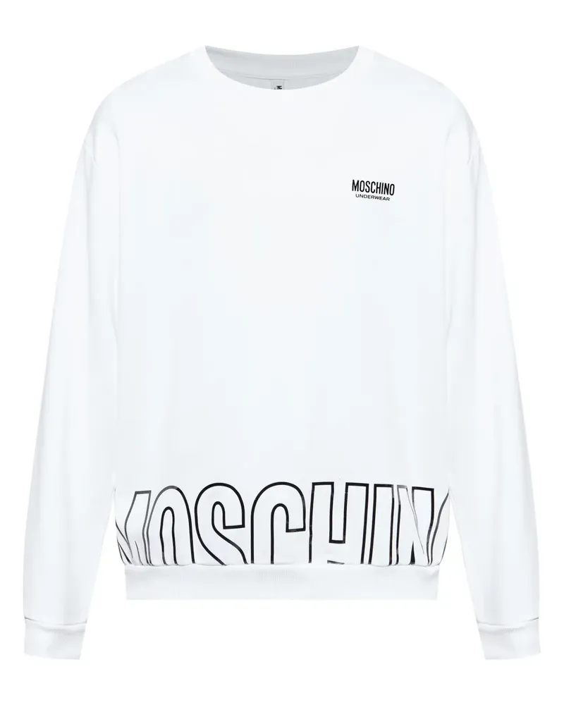 Moschino Sweatshirt mit Logo-Print - Weiß Weiß