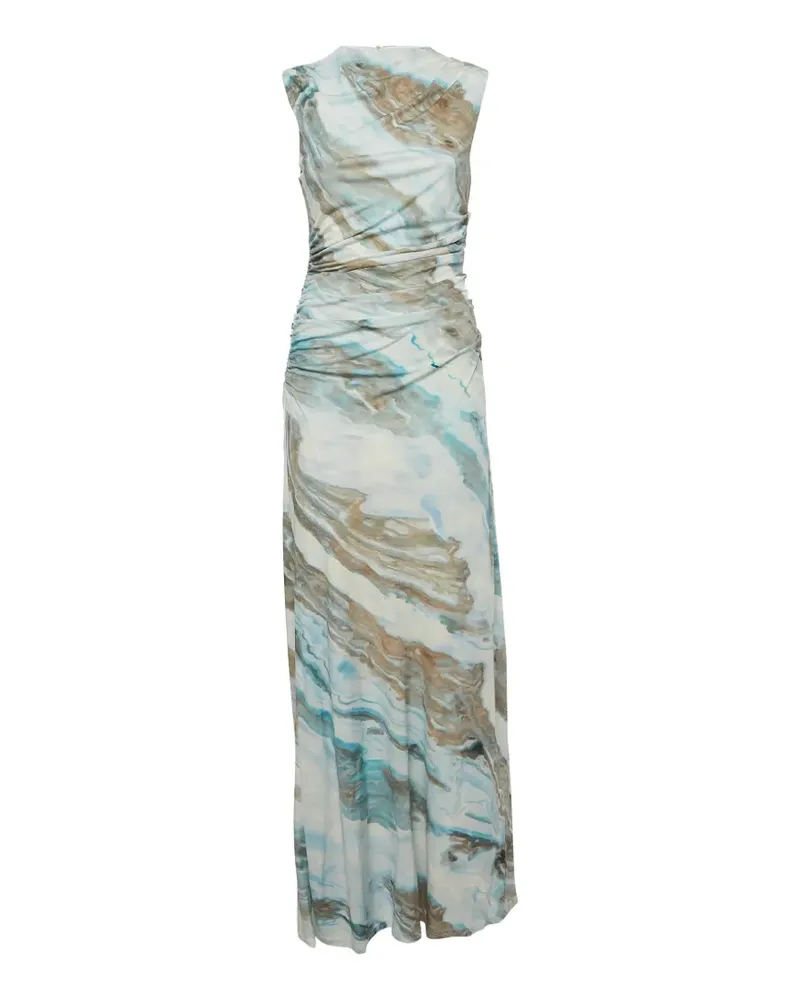 Anna Quan Juniper Maxikleid mit Achat-Print - Blau Blau