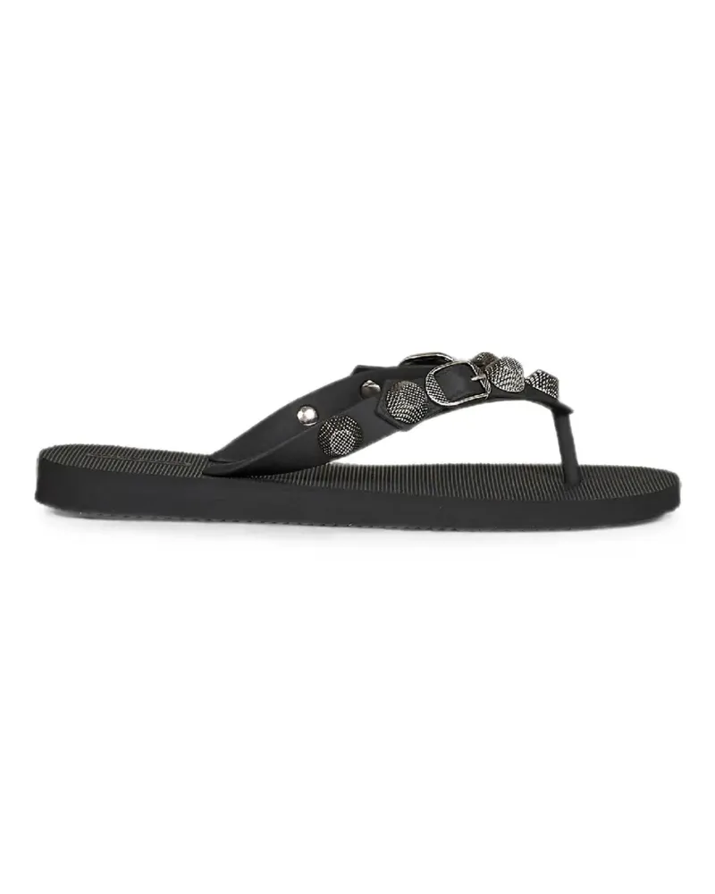 Balenciaga Cagole thong sandal in black - Schwarz Schwarz