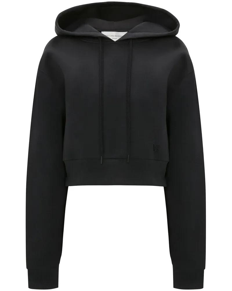 Victoria Beckham Bestickter Hoodie - Schwarz Schwarz