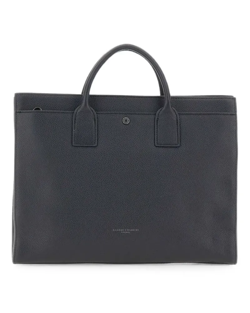 Gianni Chiarini large Florence leather tote bag - Blau Blau
