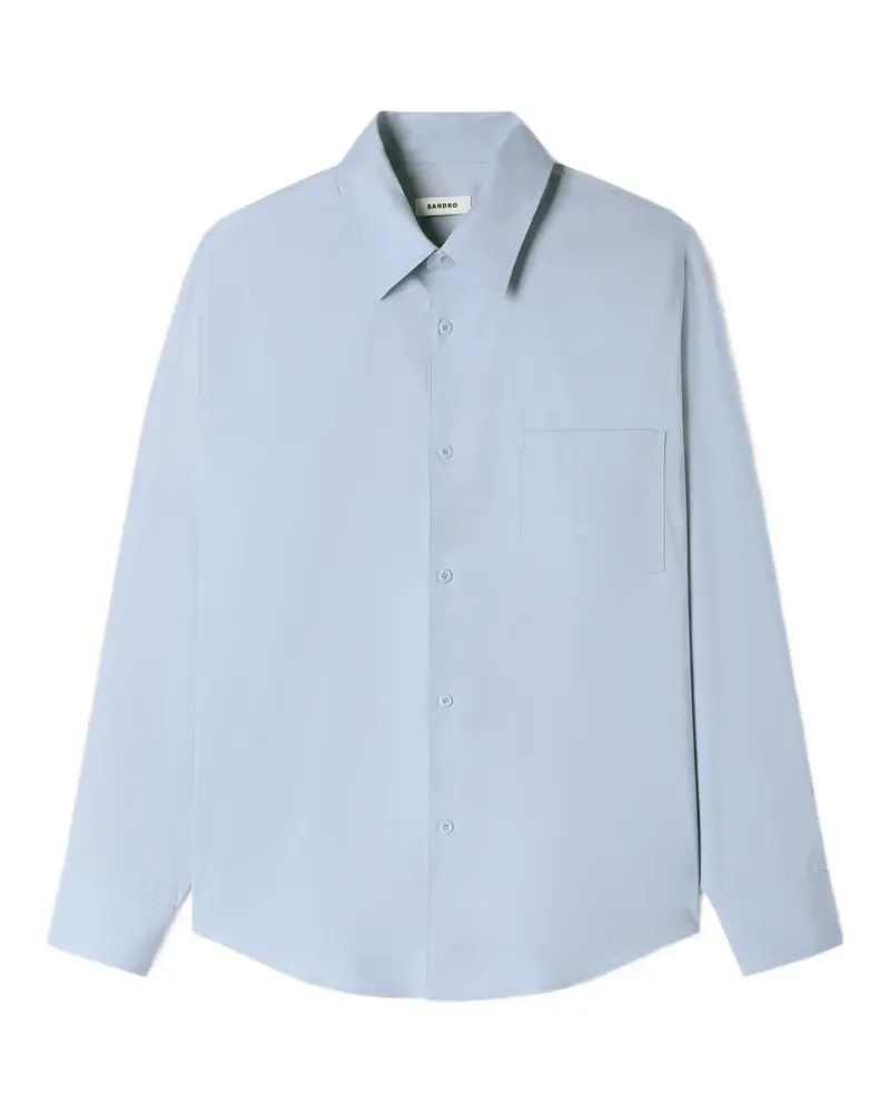Sandro Langärmeliges Hemd - Blau Blau