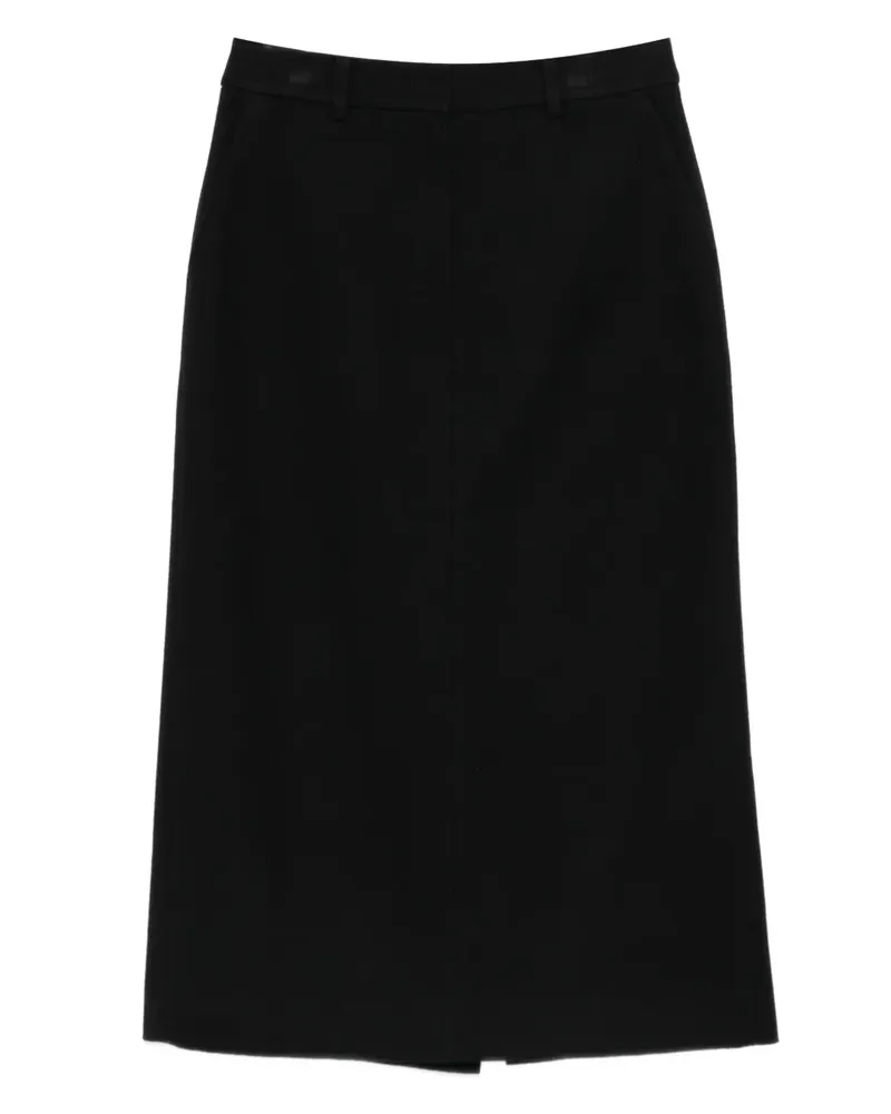 Dunst rear-slit pencil skirt - Schwarz Schwarz