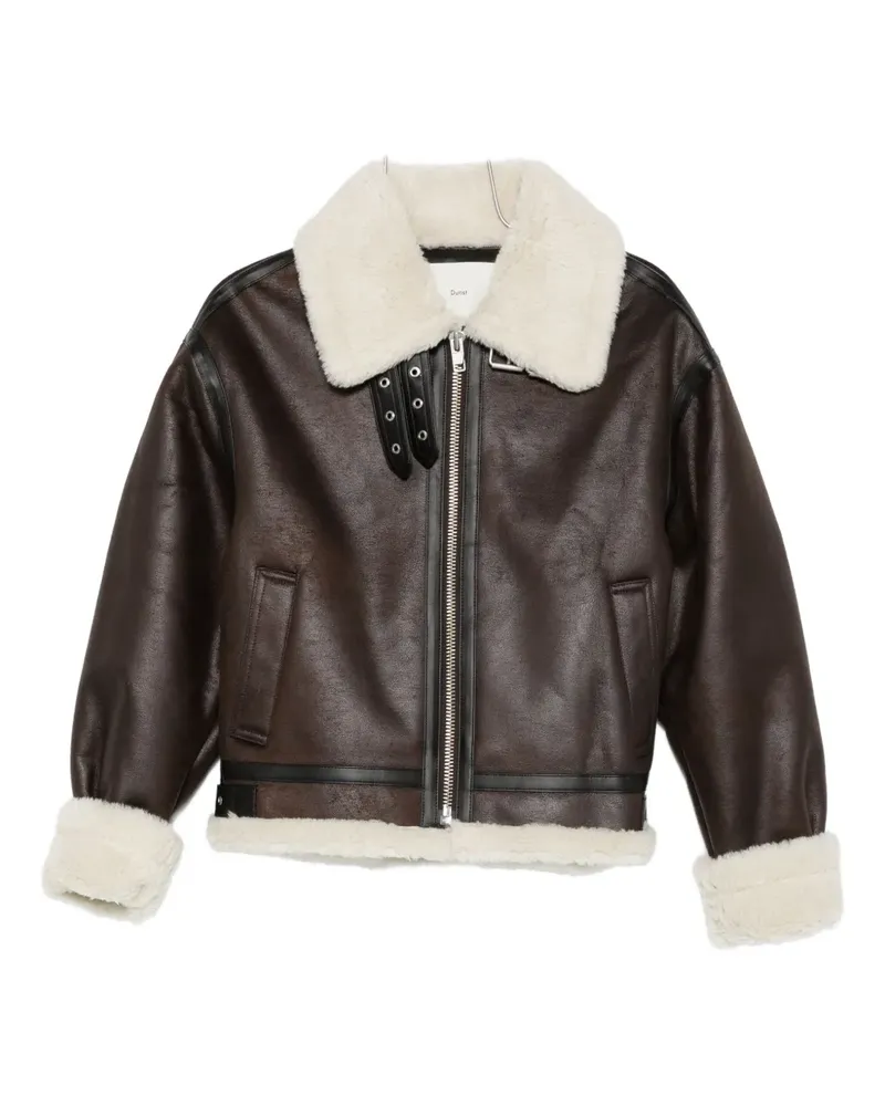 Dunst Jacke mit Shearling-Kragen - Braun Braun