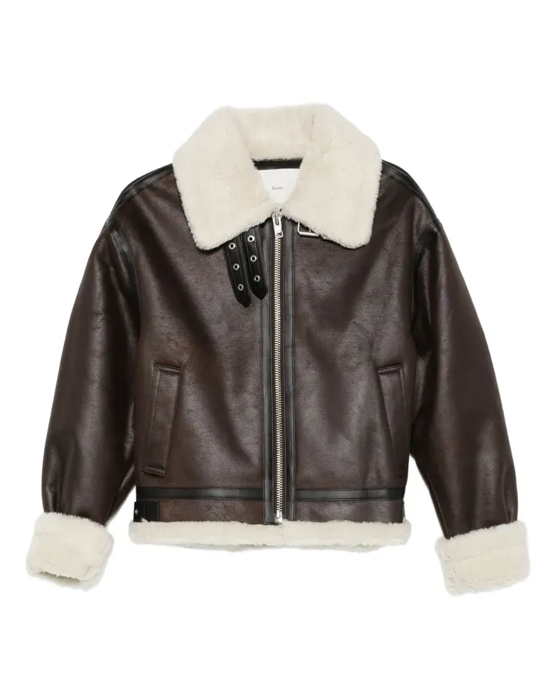 Dunst Jacke mit Shearling-Kragen - Braun Braun