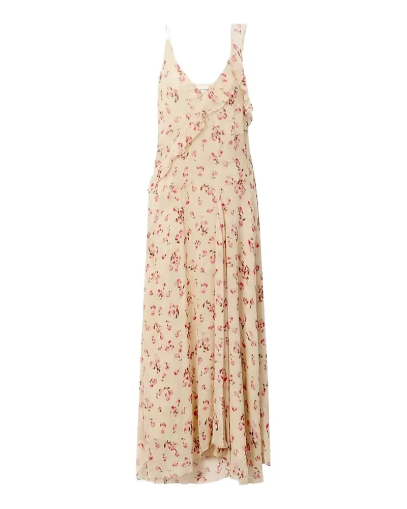 Isabel Marant Luna Kleid mit Blumenprint - Nude Nude