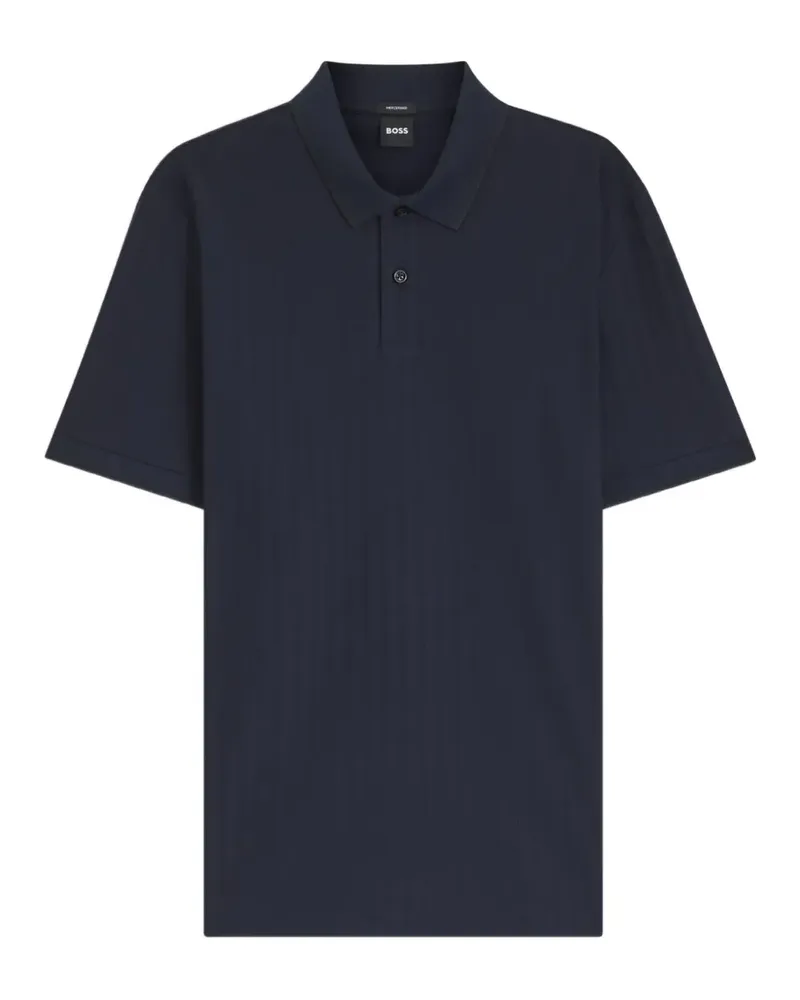 HUGO BOSS Gestreiftes Poloshirt - Blau Blau