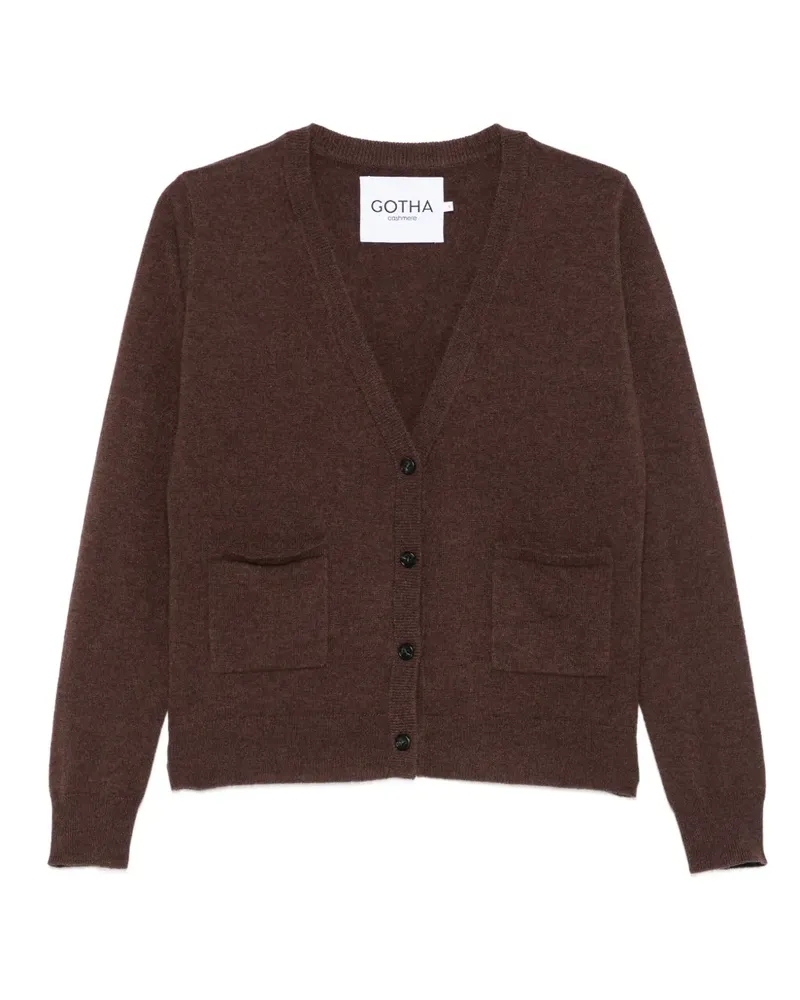 Gotha cashmere v-neck cardigan - Braun Braun