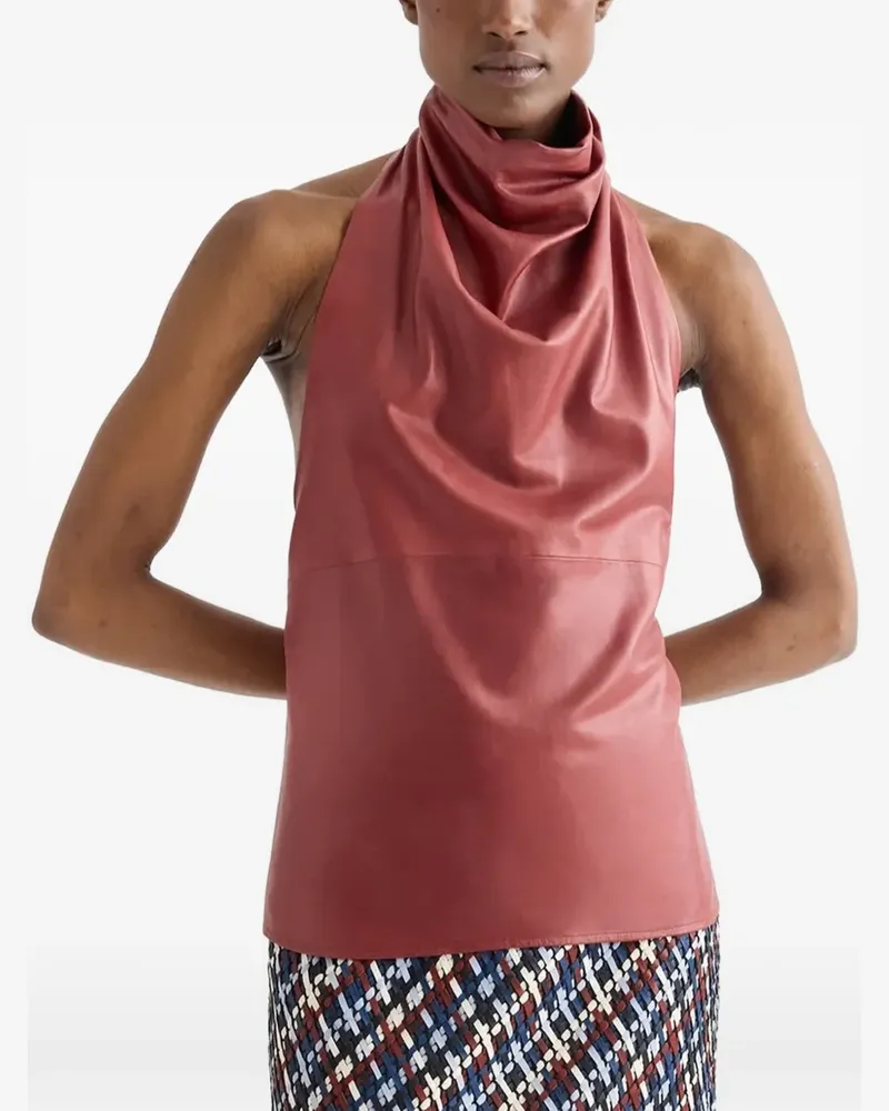 TWP Friday Night Neckholder-Top - Rosa Rosa