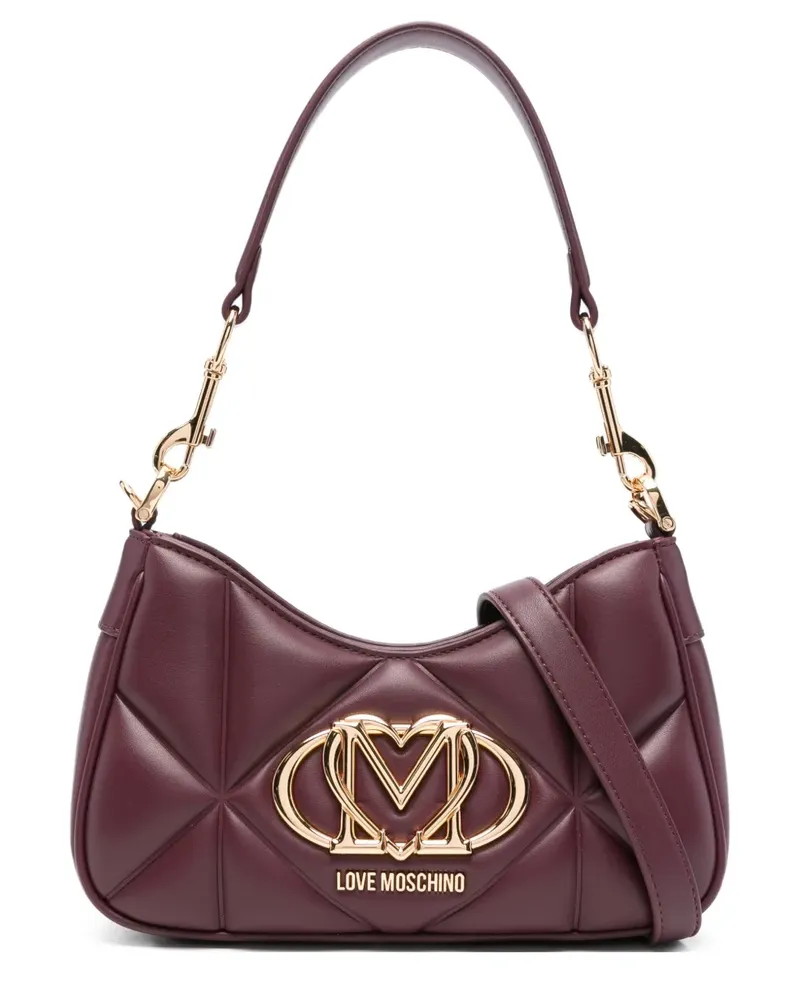 Moschino Gesteppte Schultertasche - Rot Rot