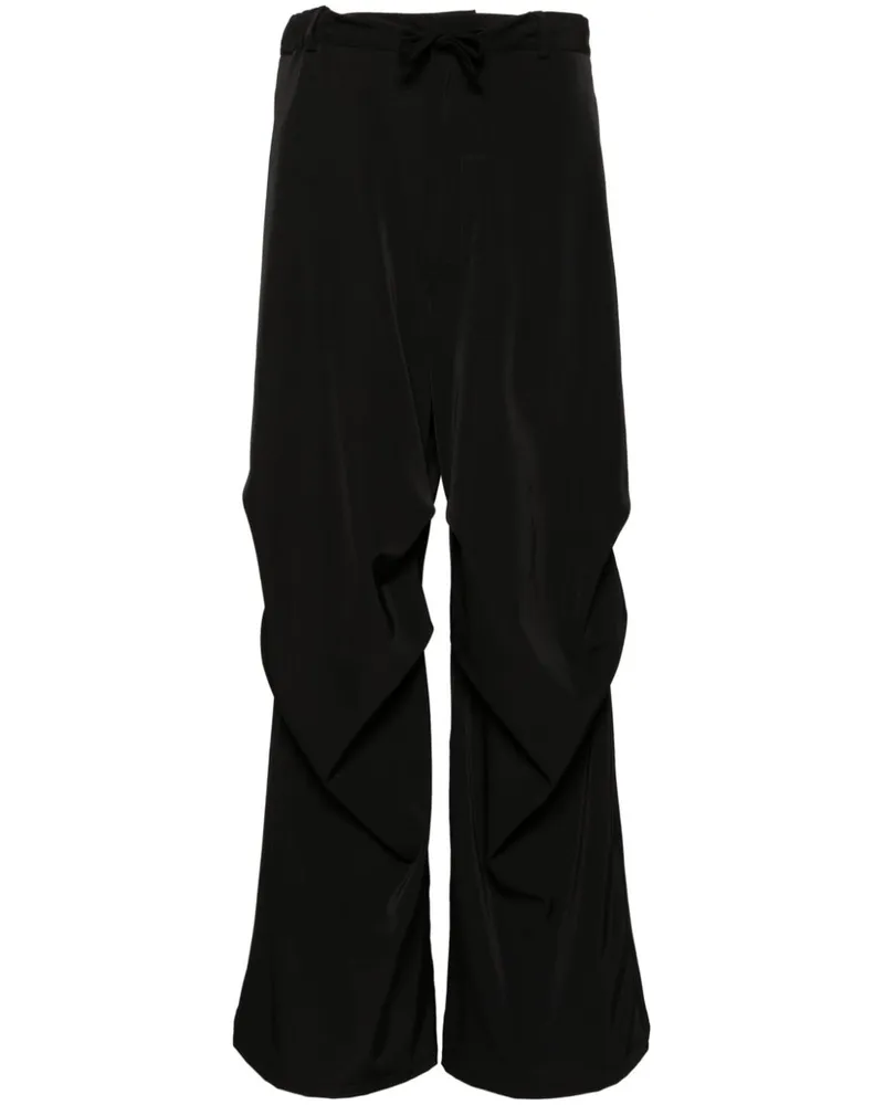 Maison Margiela Weite Hose mit hohem Bund Schwarz