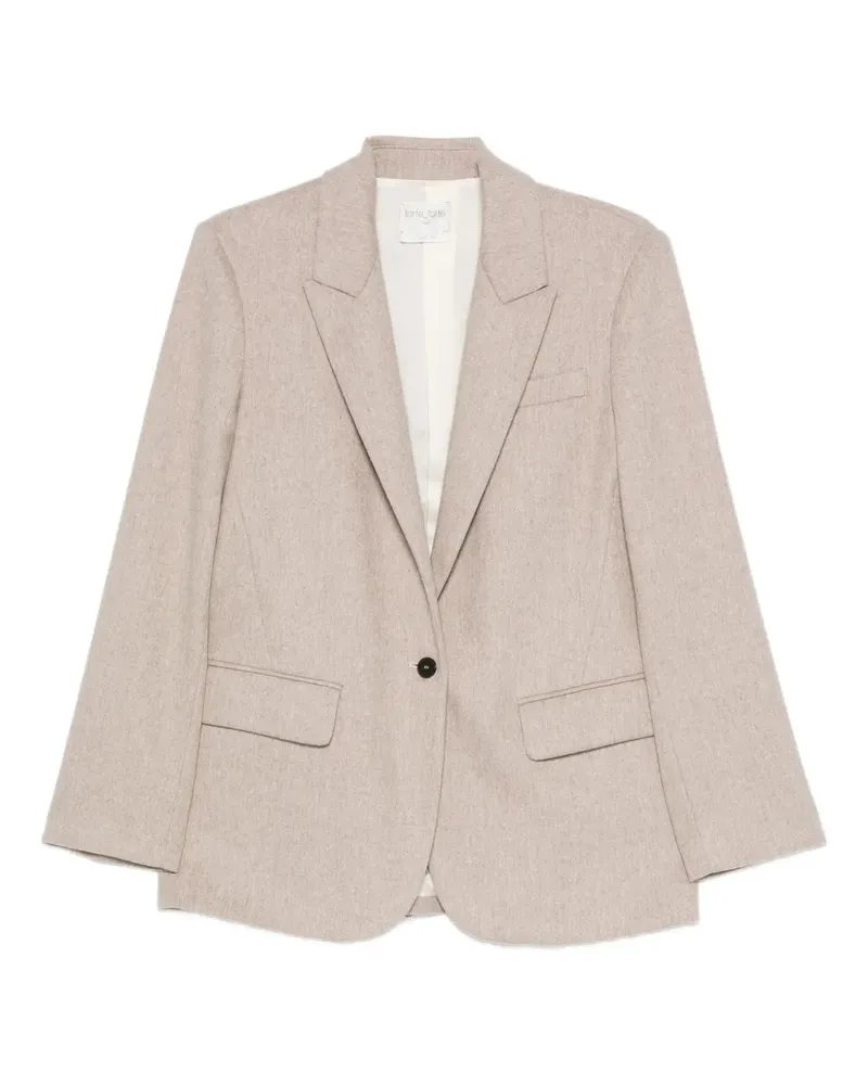 forte_forte Blazer mit steigendem Revers - Nude Nude