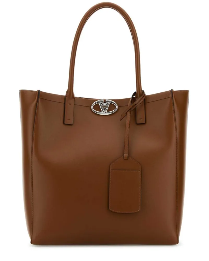 Valentino Garavani VLogo Locker Tote Bag - Braun Braun