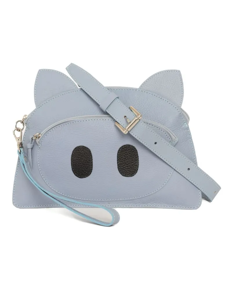 Sarah Chofakian Pig Fun Clutch - Blau Blau