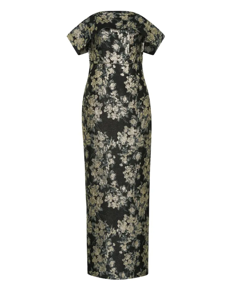 Anna Quan Schulterfreies Eira Maxikleid - Schwarz Schwarz