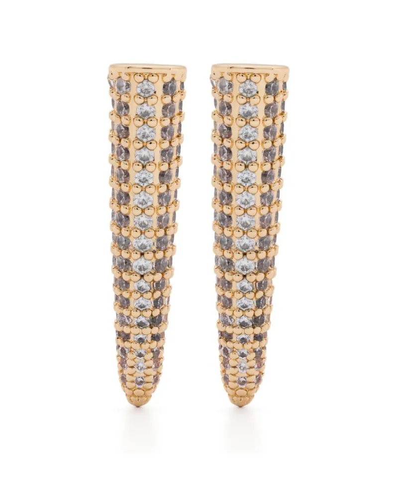 Eddie Borgo small Pavé Spike earrings Gold