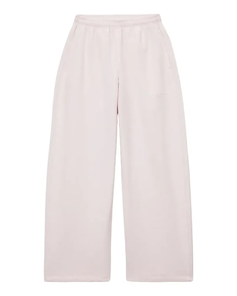 Alexander Wang logo print mid-rise relaxed sweatpants - Rosa Rosa