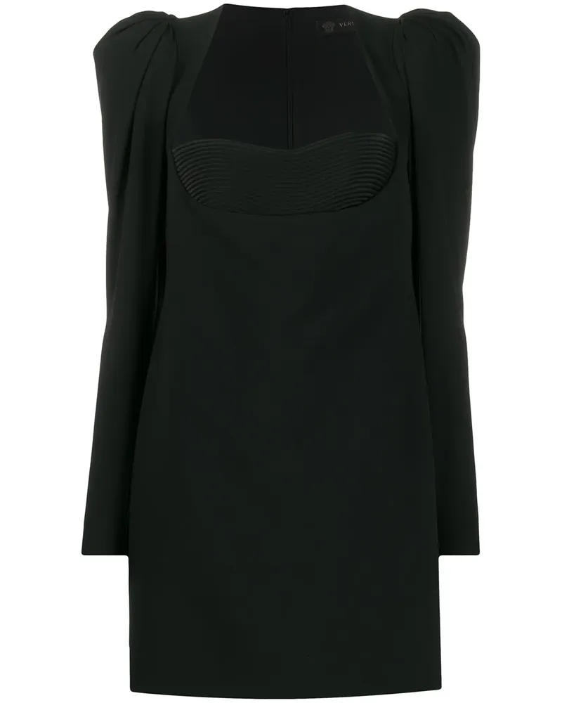 Versace Kleid mit betonten Schultern - Schwarz Schwarz