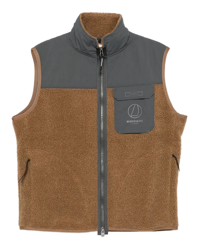 Murphy & Nye Weste mit Fleece-Einsätzen - Braun Braun