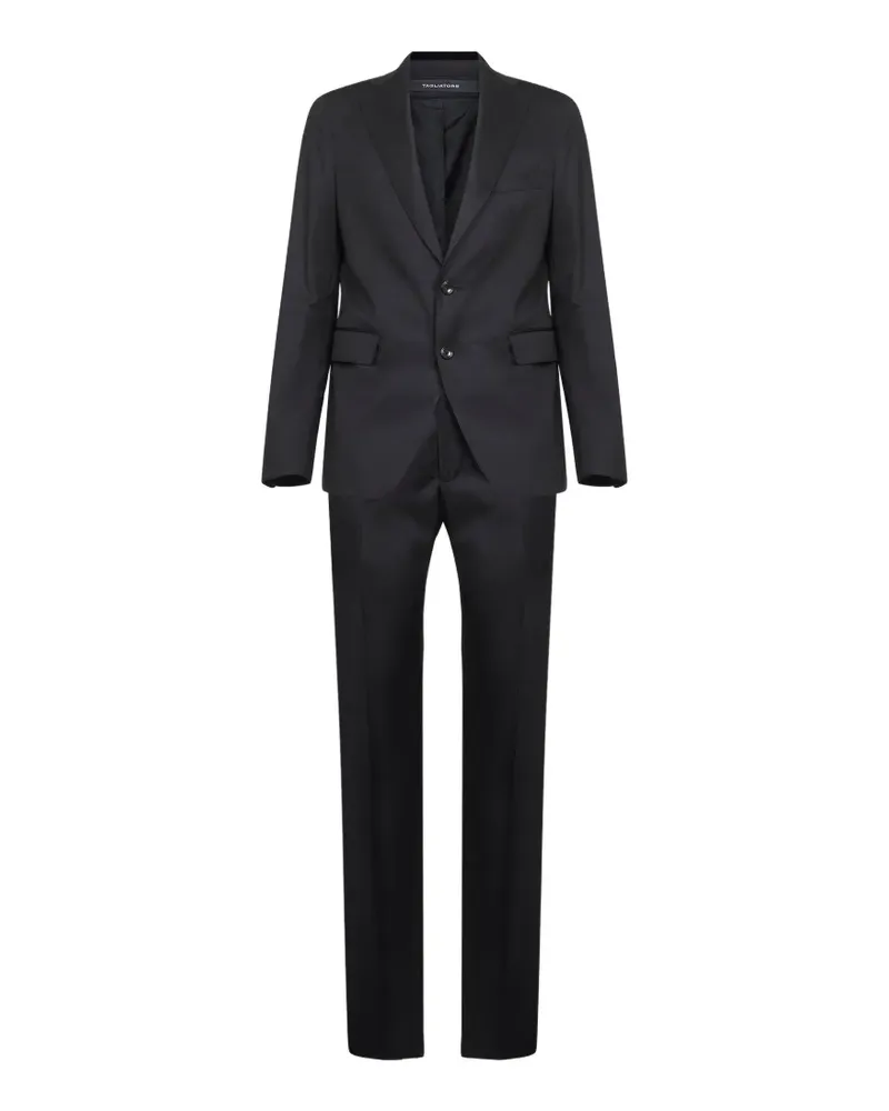 Tagliatore Geknöpfter Anzug aus Schurwolle - Schwarz Schwarz