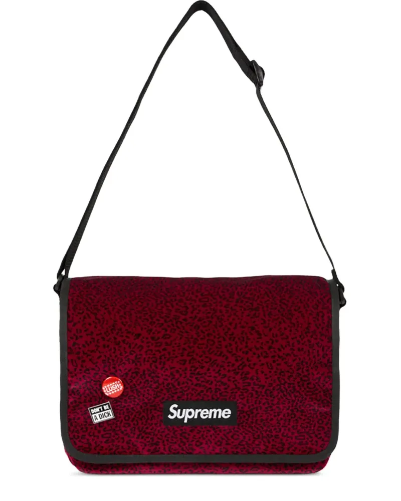 Supreme Being Kuriertasche mit Animal-Print - Rot Rot