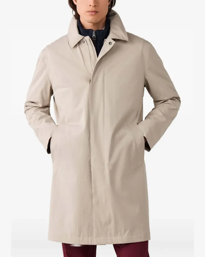 Hackett Sloane Mac Regenmantel - Nude Nude