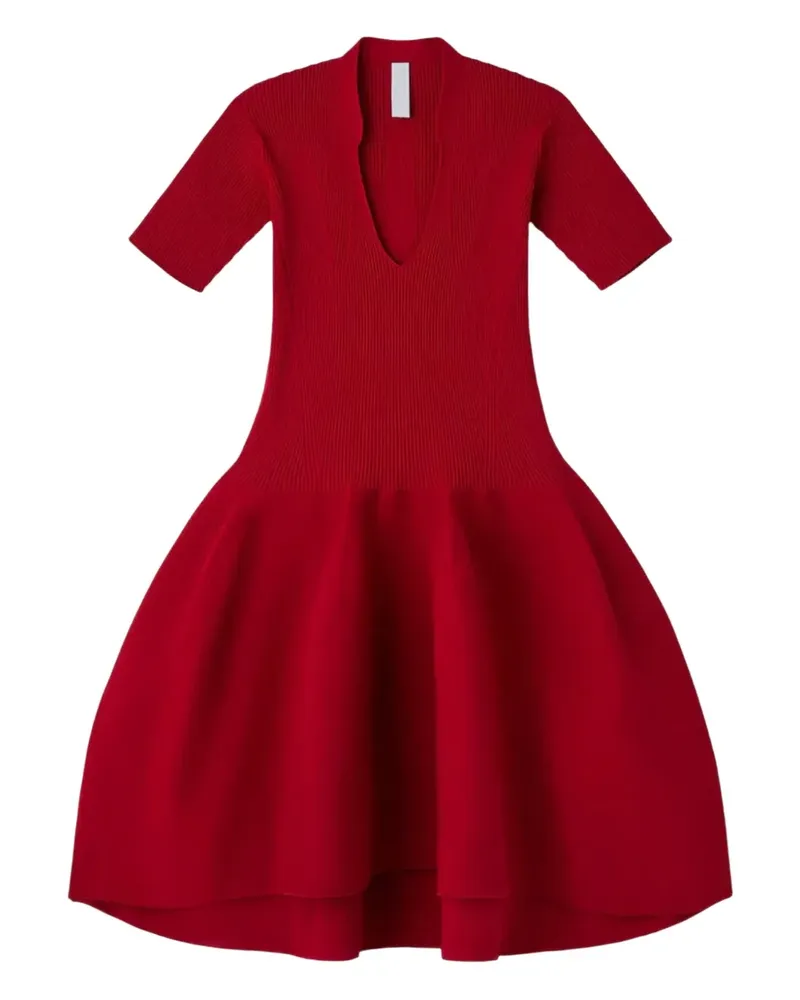 CFCL stand-up collar dress - Rot Rot