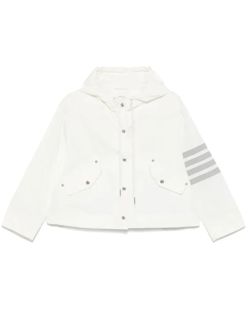 Thom Browne 4-Bar Jacke - Weiß Weiß