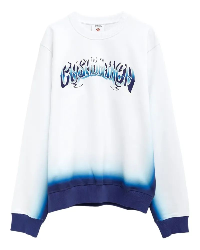 Casablanca Paris Sweatshirt mit Logo-Print - Weiß Weiß