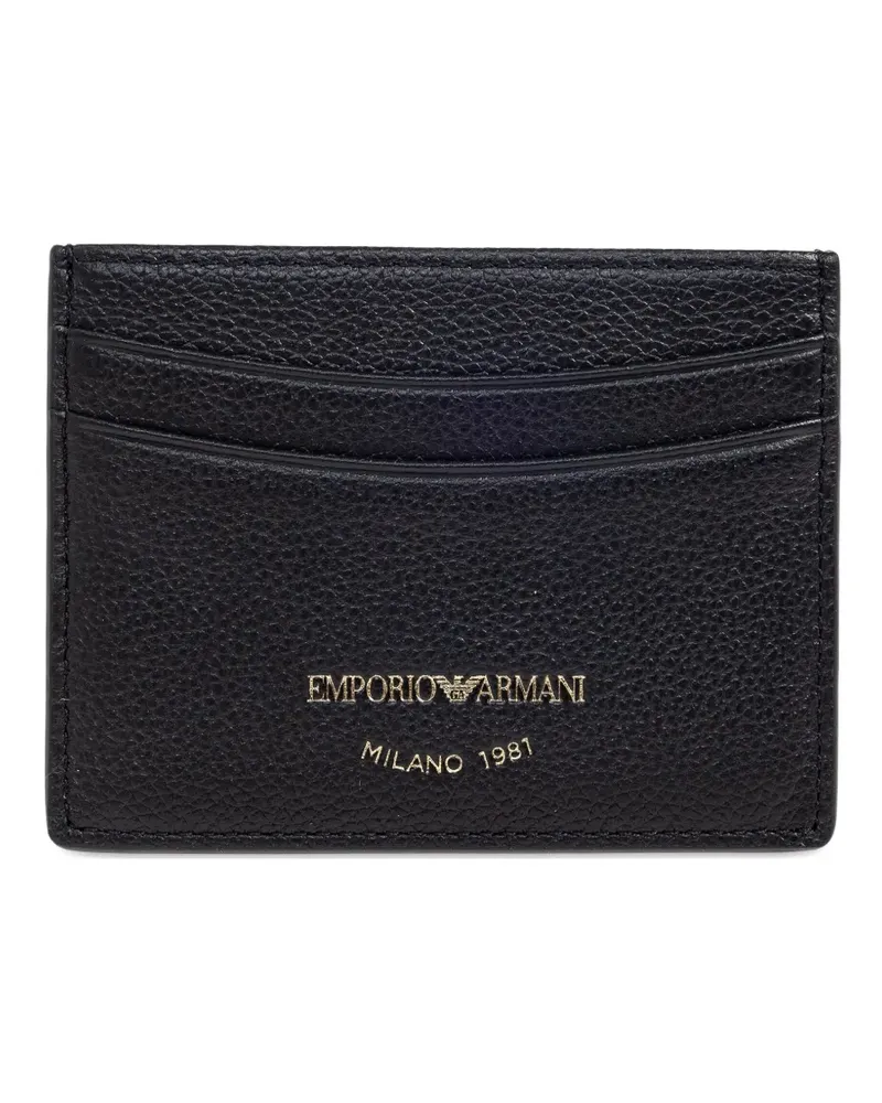 Emporio Armani Klassisches Kartenetui - Schwarz Schwarz