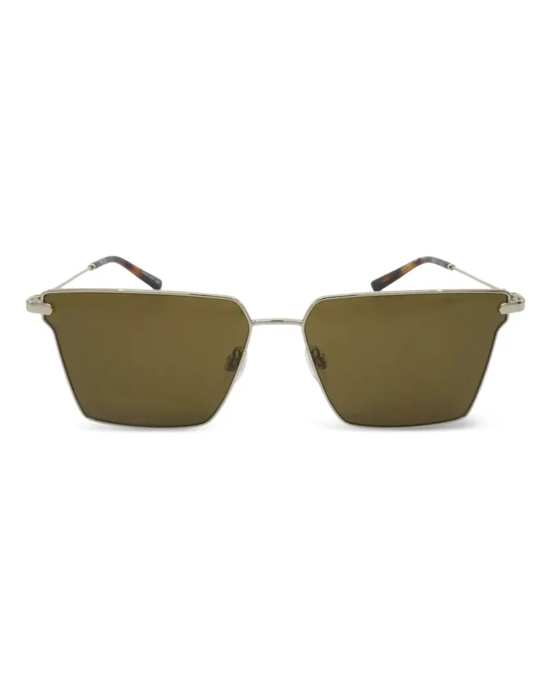 Nike Sonnenbrille mit eckigem Gestell - Gold Gold