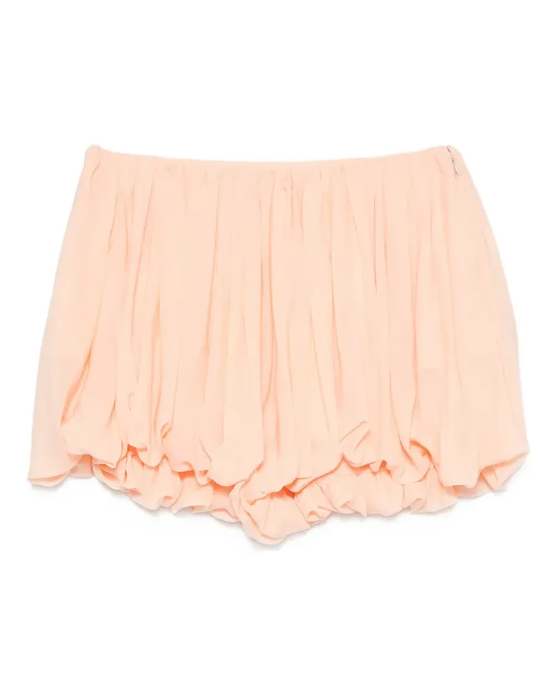 Chloé pleated bubble shorts - Orange Orange