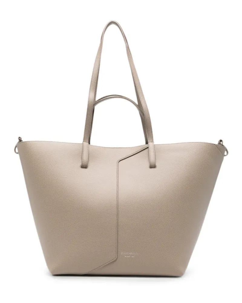 Emporio Armani leather tote bag - Grau Grau