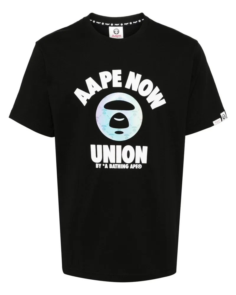 BAPE T-Shirt mit grafischem Print - Schwarz Schwarz