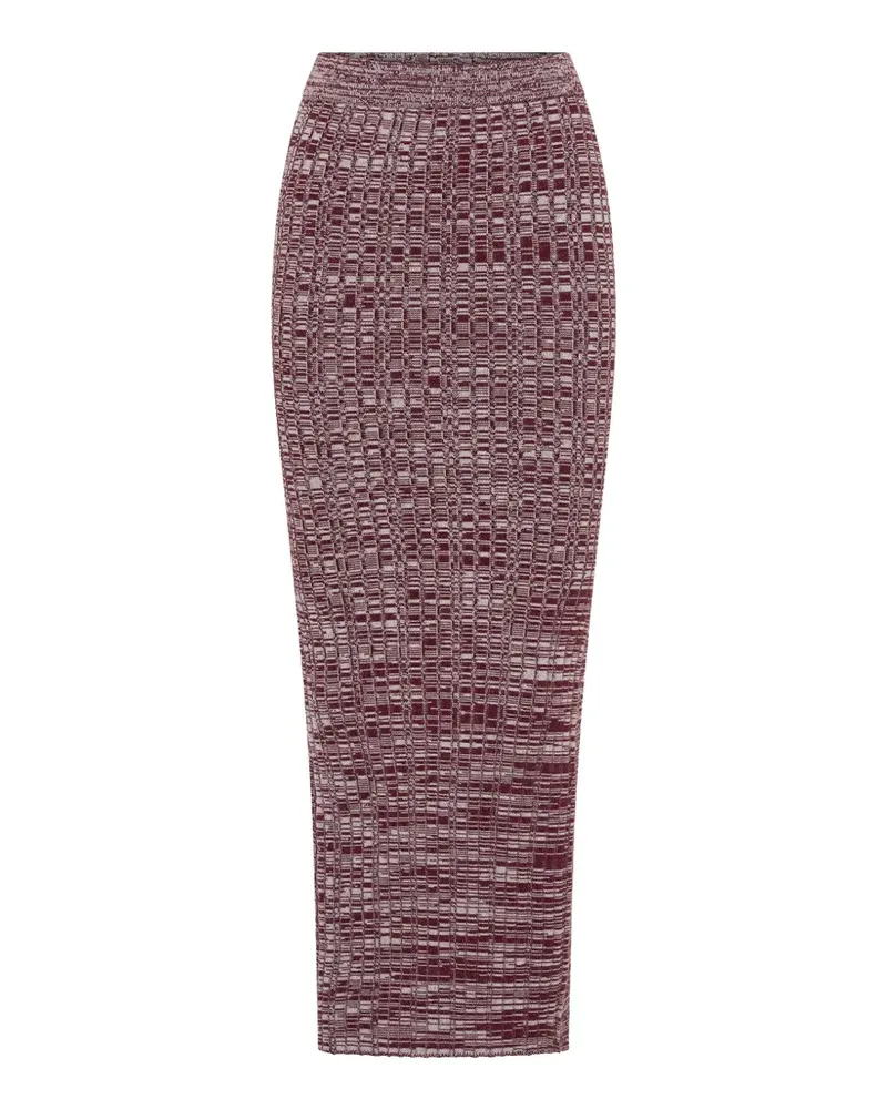 Anna Quan Ilona ribbed-knit skirt - Rot Rot