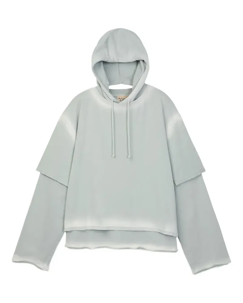 Camper Hoodie im Layering-Look - Grau Grau