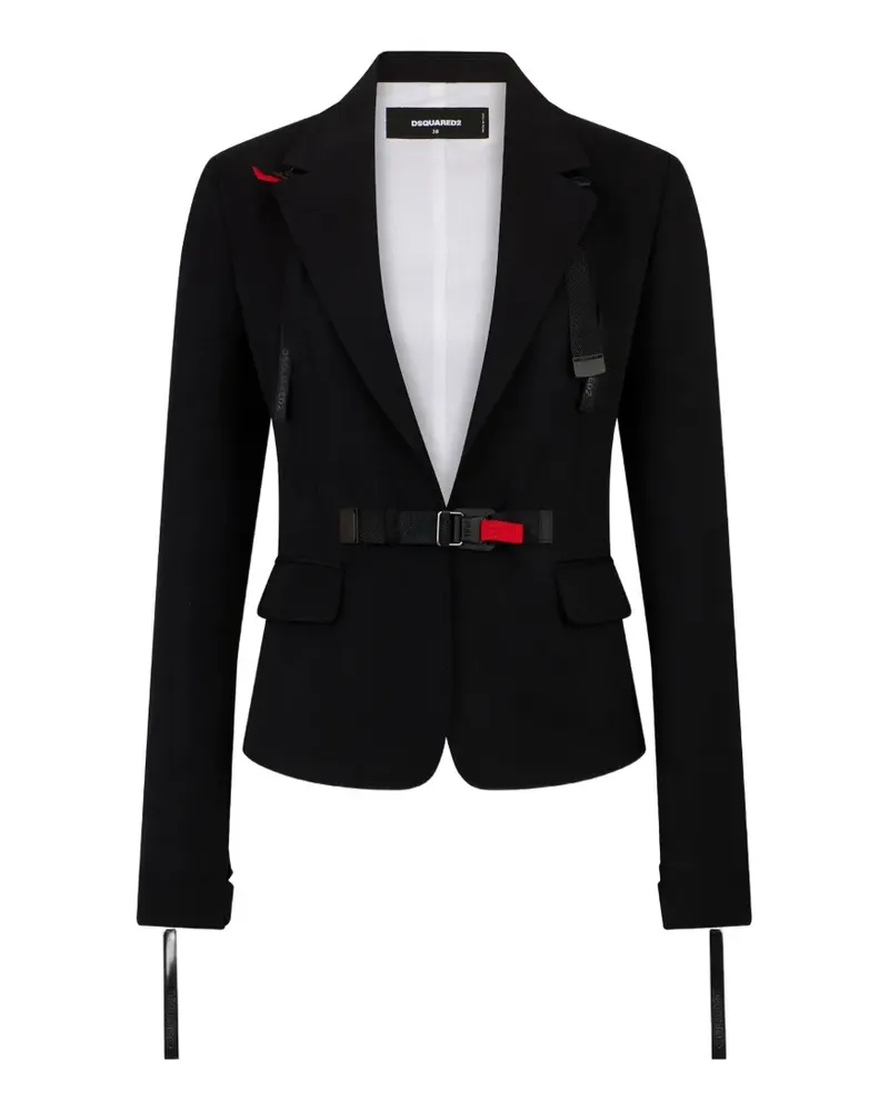 Dsquared2 Snow-Tech Blazer mit Schnallenverschluss - Schwarz Schwarz