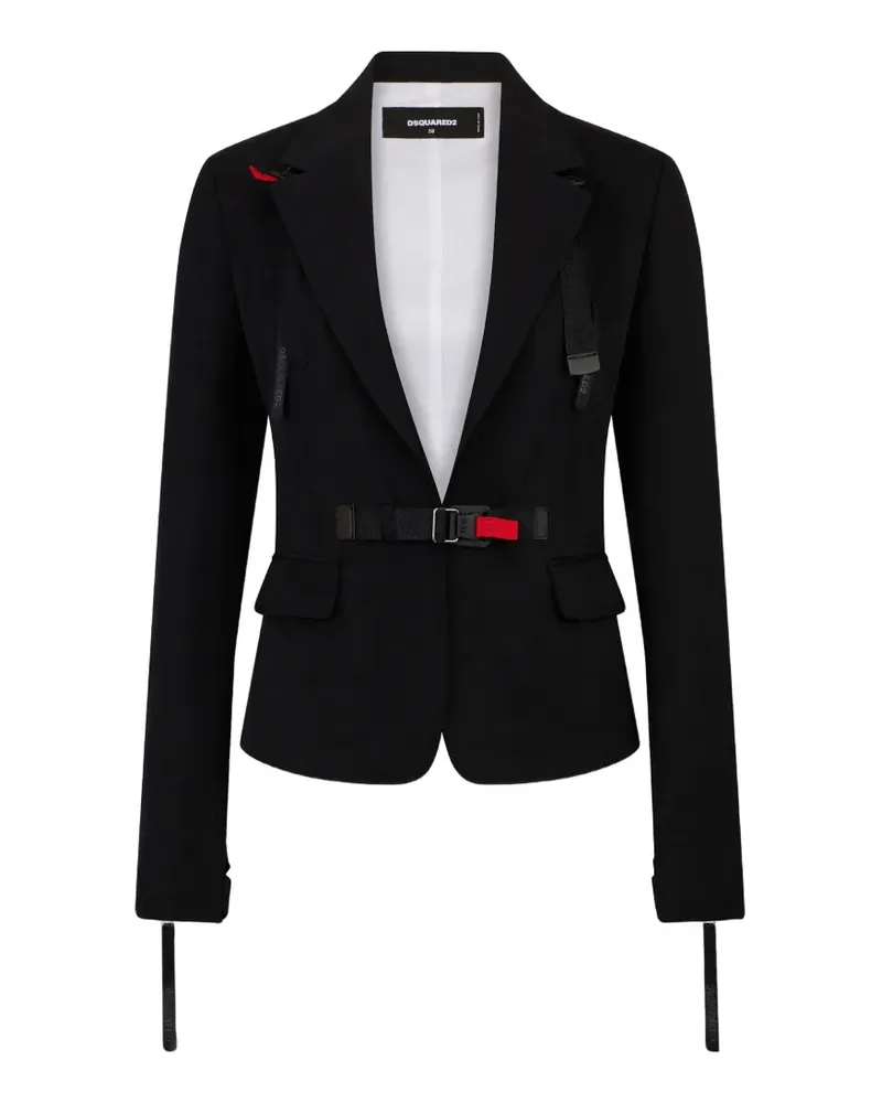 Dsquared2 Snow-Tech Blazer mit Schnallenverschluss - Schwarz Schwarz