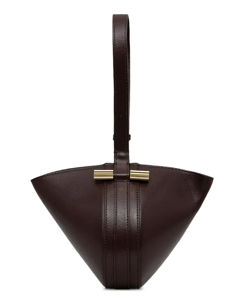 Victoria Beckham Portofino Dia Tote Bag mit gerippten Beschlägen - Braun Braun