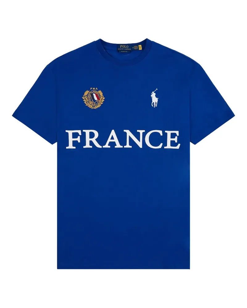 Ralph Lauren logo-embroidered T-shirt - Blau Blau