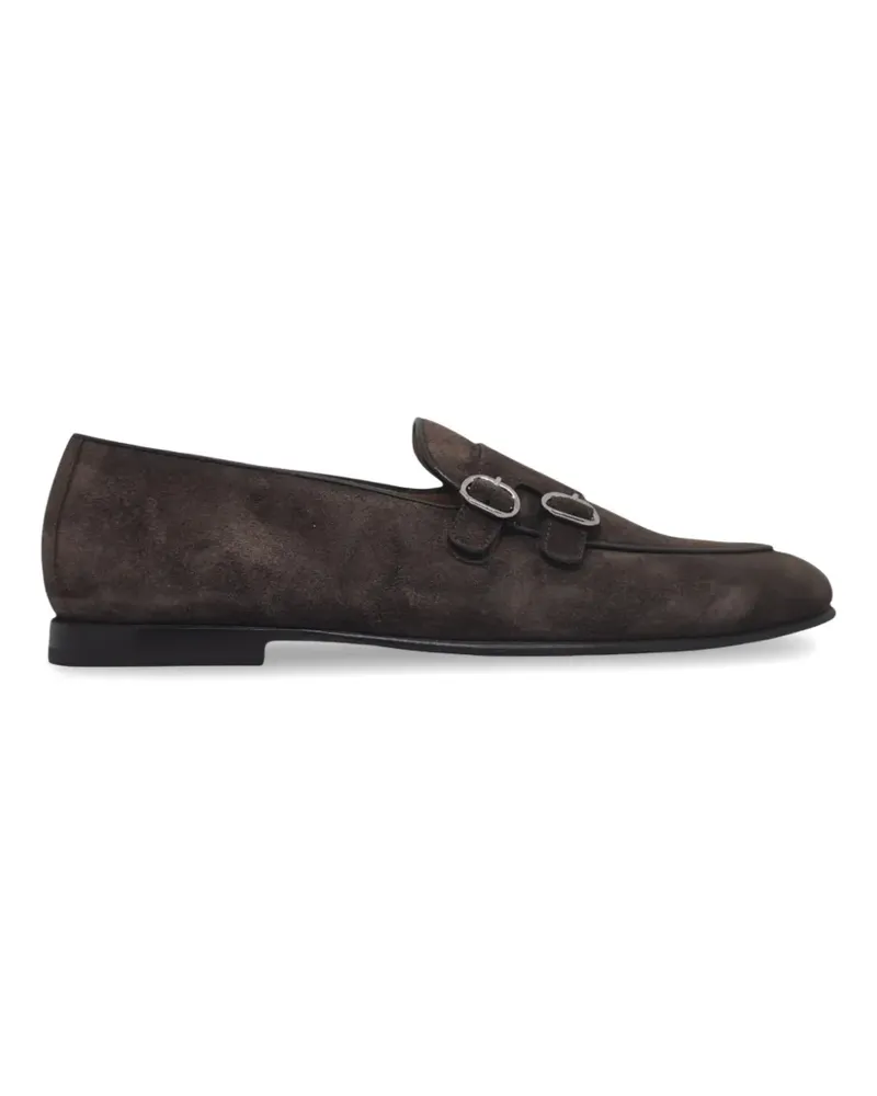 Barrett double-strap suede loafers - Braun Braun