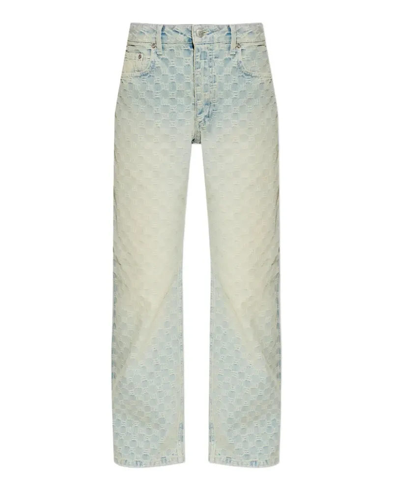 MISBHV Jeans mit Monogramm-Jacquard - Blau Blau