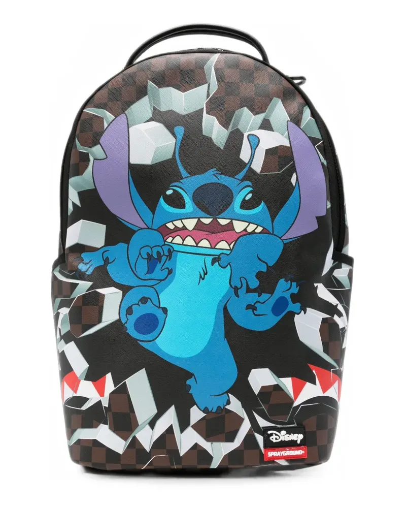 Sprayground x Disney Rucksack mit Karo-Print - Braun Braun