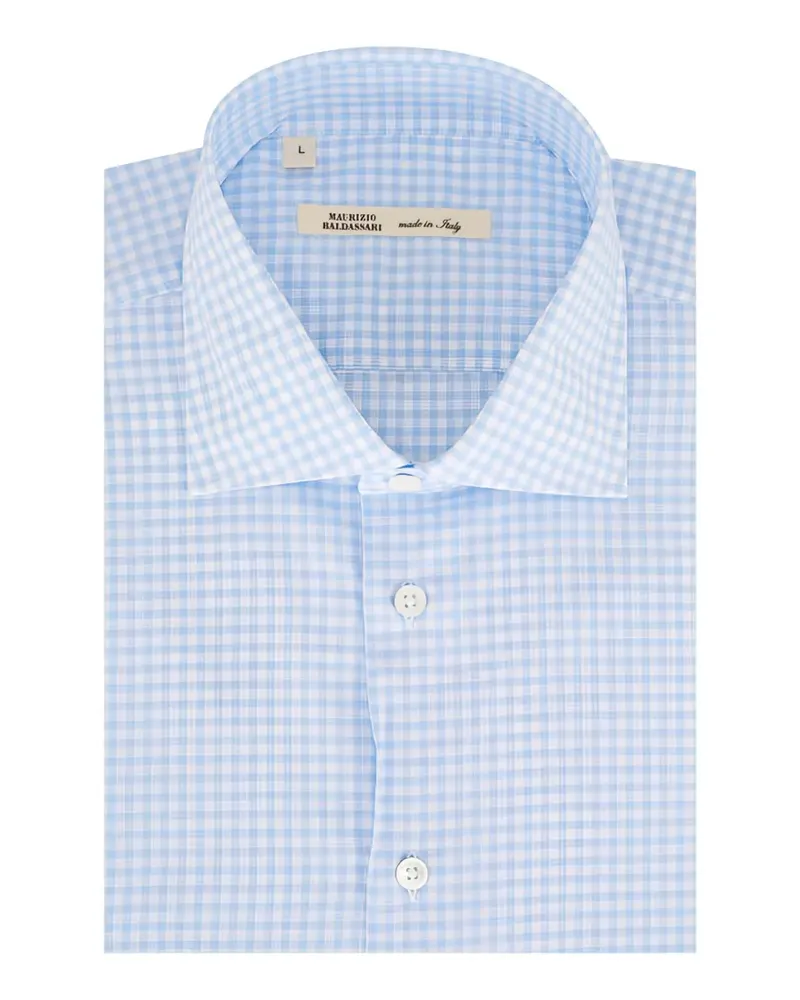 Maurizio Baldassari gingham shirt - Blau Blau